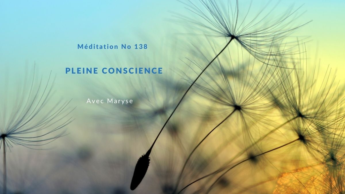Capsule No 138 Méditation Pleine conscience